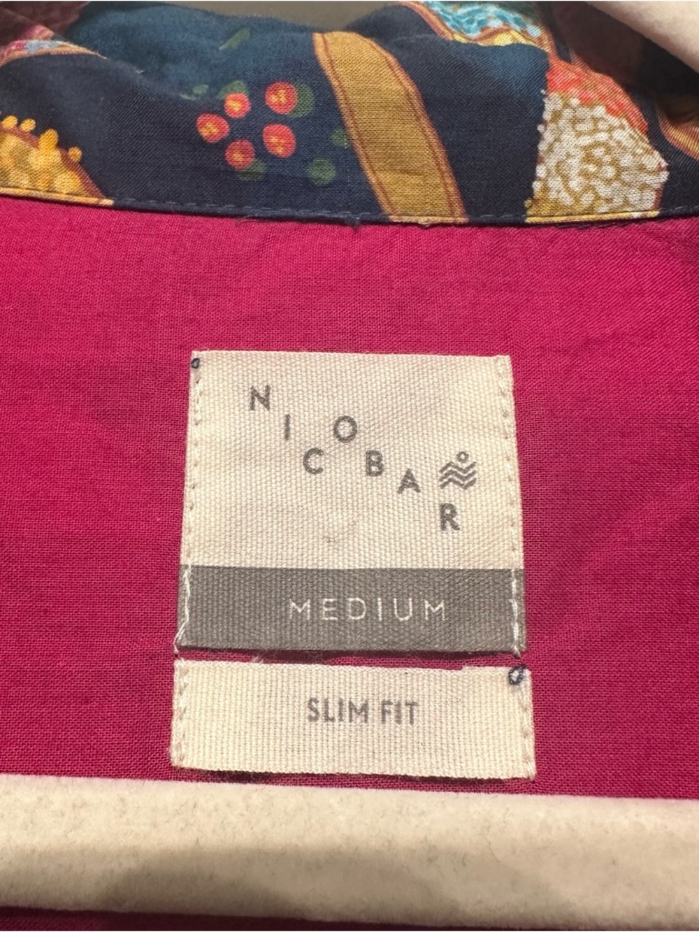 Nicobar Hakuna Button Down Shirt Multi Color Medium - Picture 8 of 12